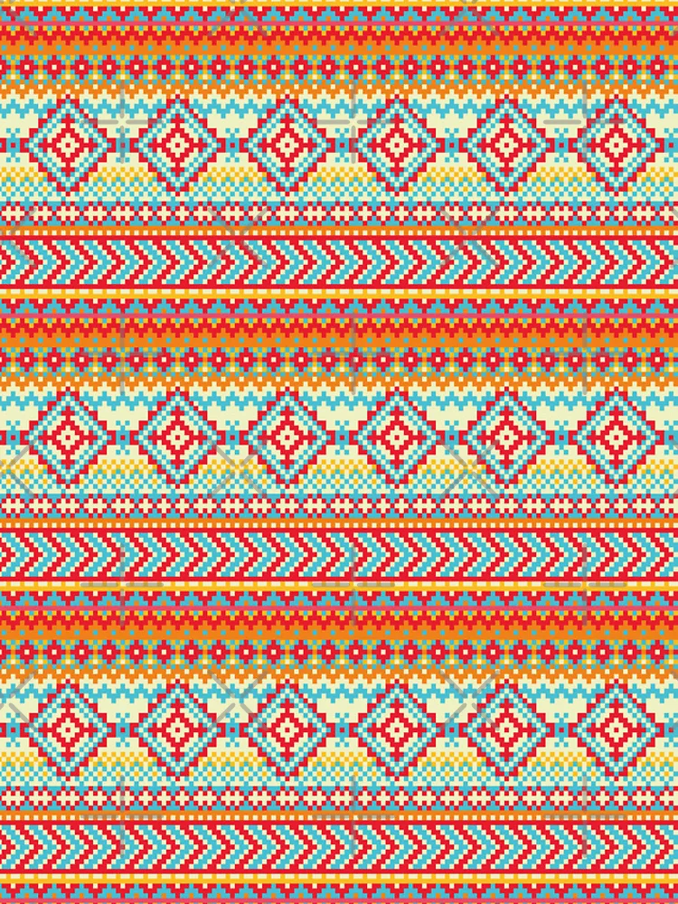 Thumbnail 4 of 4, Samsung Galaxy Phone Case, Seamless Rugged Red Native, Native Pattern Rugged designed and sold by Yes-Monkey.