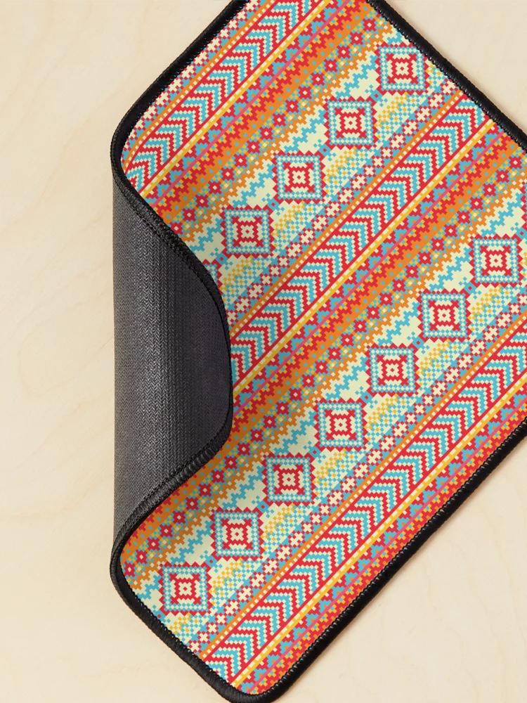 Thumbnail 2 of 5, Mouse Pad, Seamless Rugged Red Native, Native Pattern Rugged designed and sold by Yes-Monkey.