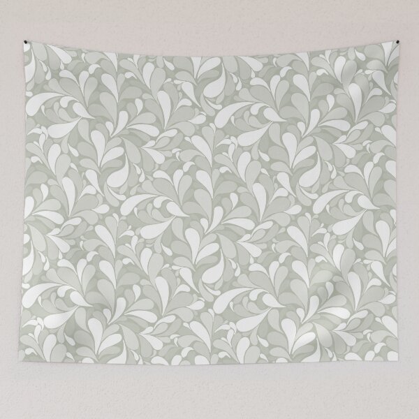 Item preview, Spalshes and drops pattern on breezeway green designed and sold by Quick Brown Fox Canada.