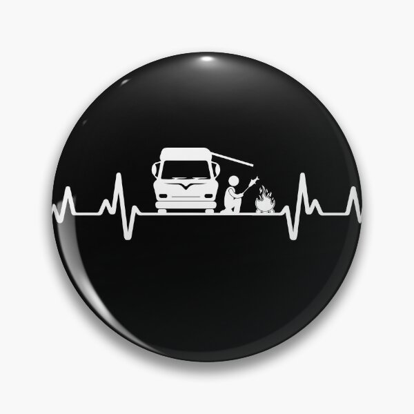 Item preview, Camper Motorhome Heartbeat Camping Gift Caravan designed and sold by Lenny Stahl.