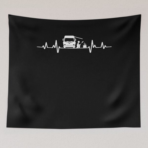 Item preview, Camper Motorhome Heartbeat Camping Gift Caravan designed and sold by Lenny Stahl.