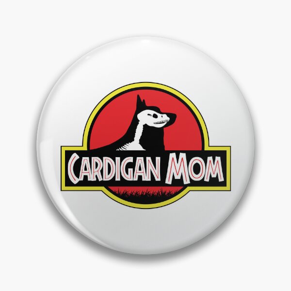 Artikelvorschau, (Für hellen Hintergrund) Jurassic Cardigan Welsh Corgi Mom entworfen und verkauft von More Cute Dogs.