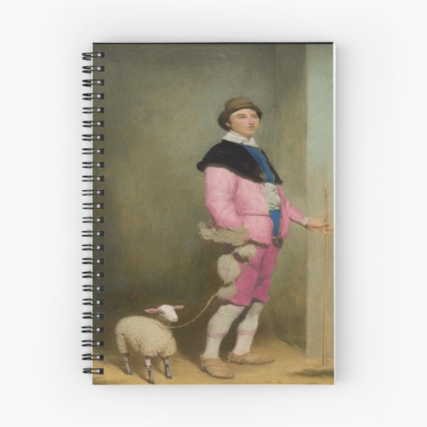 Item preview, Young Man in Pink with Toy Sheep - Charles Jalabert (1861) designed and sold by funnyhalloween.