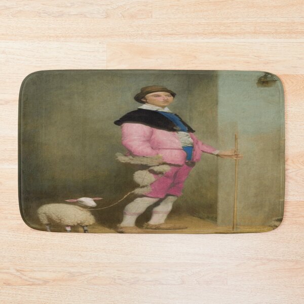 Item preview, Young Man in Pink with Toy Sheep - Charles Jalabert (1861) designed and sold by funnyhalloween.