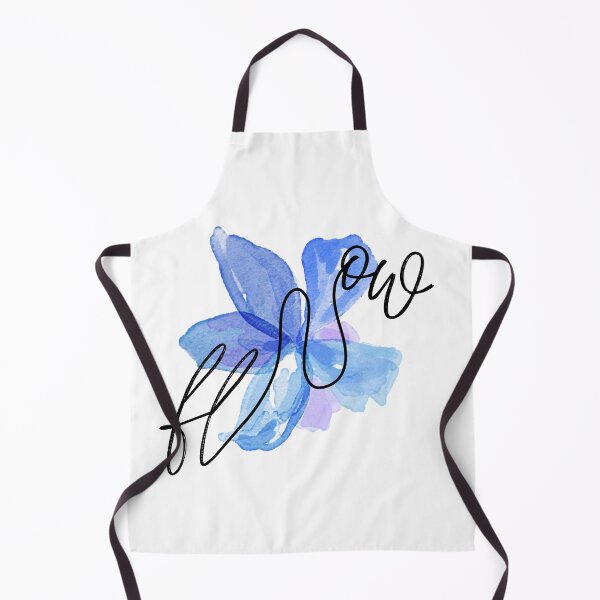 Item preview, Flow Calligraphy Blue Purple Watercolor Print designed and sold by Shery's Studio.