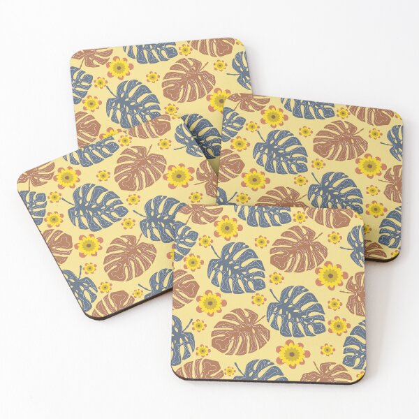 Item preview, Boho Leaves and Flowers Seamless Pattern designed and sold by PBJArt.