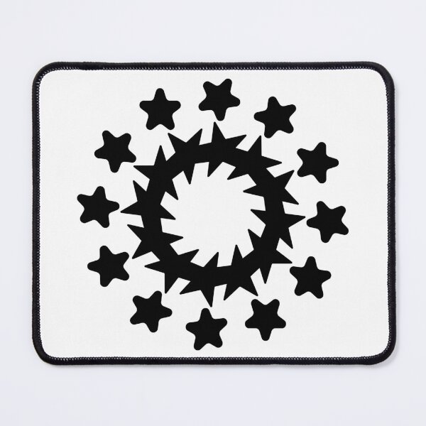 Item preview, Simple black star circle pattern designed and sold by Color-Lab.