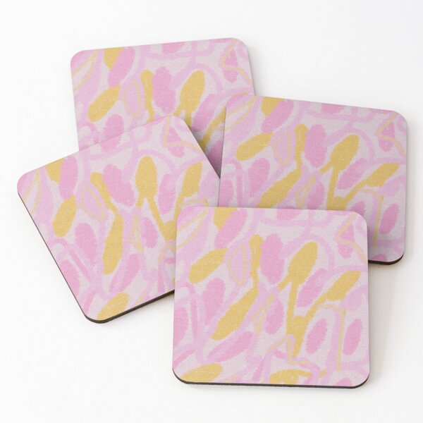 Item preview, Abstract Pattern Vintage Organic pink yellow designed and sold by julidenk.