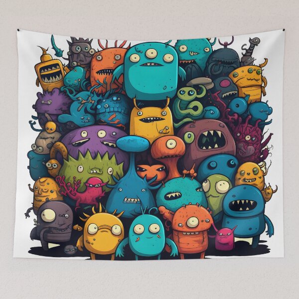 Item preview, Many Doodle Monsters designed and sold by Harlechryzz.