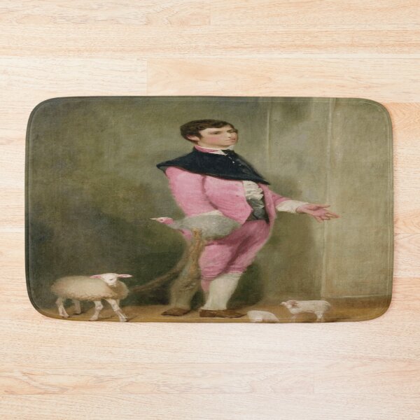Item preview, Young Man in Pink with Toy Sheep - Charles Jalabert (1861) designed and sold by funnyhalloween.