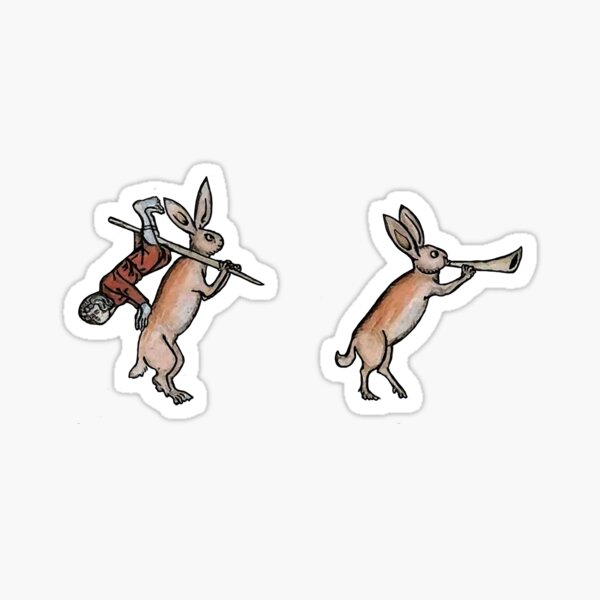 Item preview, Medieval Rabbits with a Captive designed and sold by HSHistory.