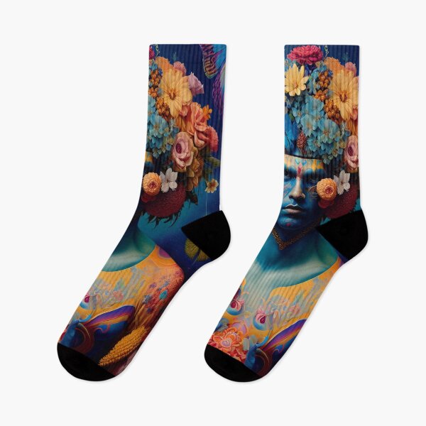Item preview, Flowerfist with its extravagant multicolored flower tribal adornment designed and sold by A-i-Artistry.