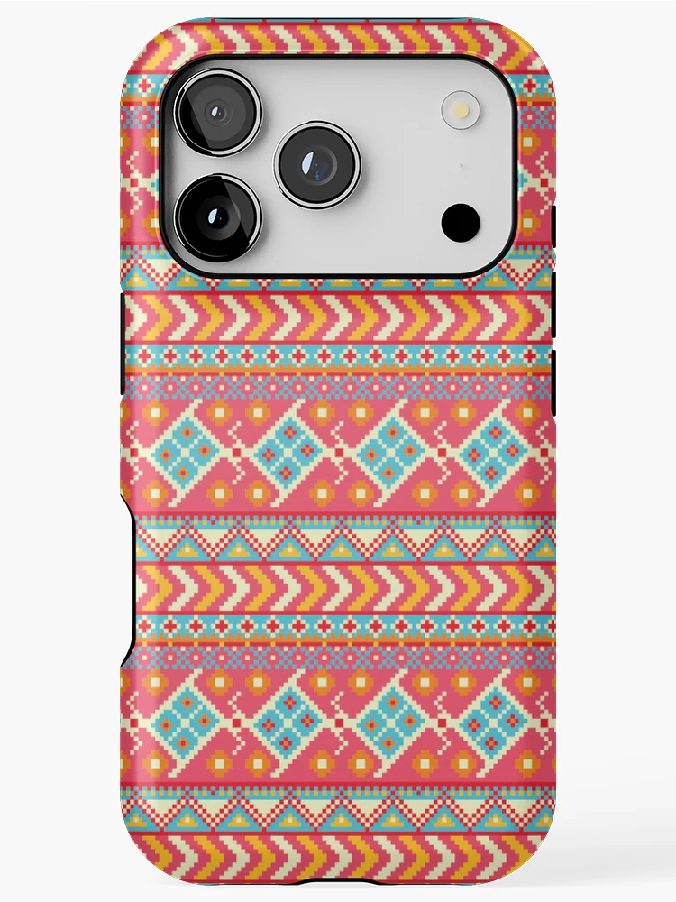 Thumbnail 1 of 4, iPhone Case, Seamless Rugged Geo Native, Native Pattern Rugged designed and sold by Yes-Monkey.