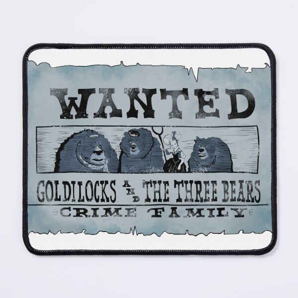 Item preview, Goldilocks And The Three Bears Wanted Poster designed and sold by SomeDrawings04.