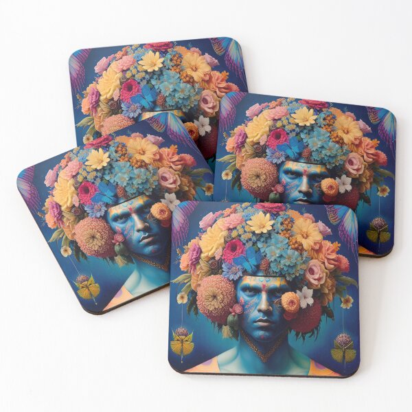 Item preview, Flowerfist with its extravagant multicolored flower tribal adornment designed and sold by A-i-Artistry.
