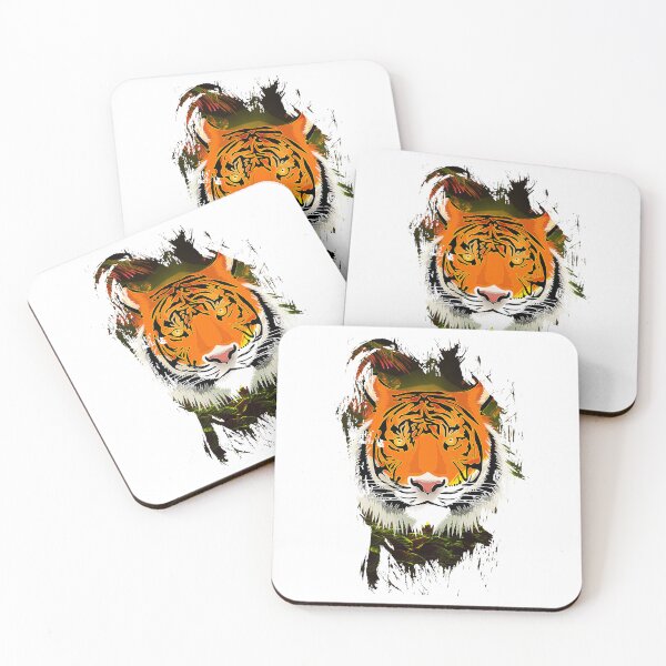 Item preview, Golden Colorful Jungle wild Tiger designed and sold by Color-Lab.