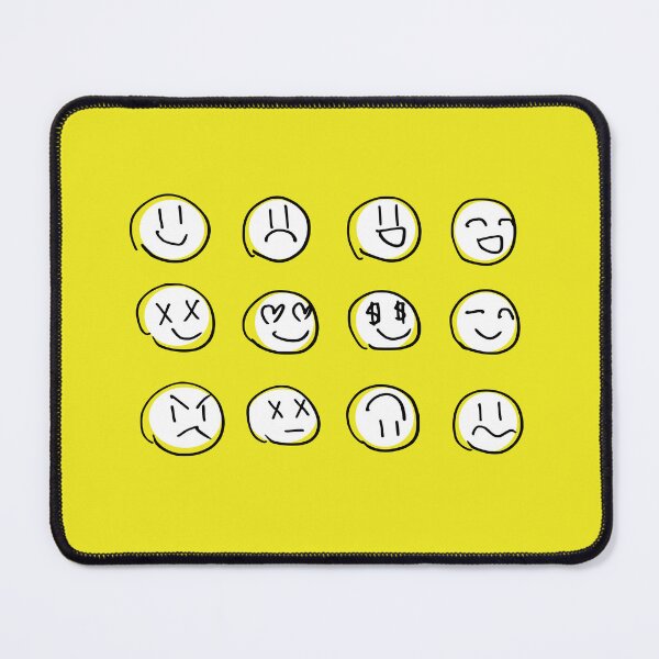 Item preview, Hand drawn smiley face emoji - emoji sticker set designed and sold by dreamwish.