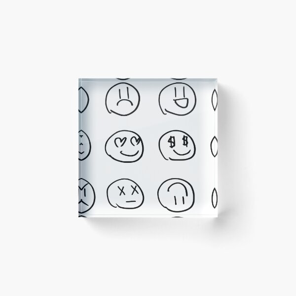 Item preview, Hand drawn smiley face emoji - emoji sticker set designed and sold by dreamwish.