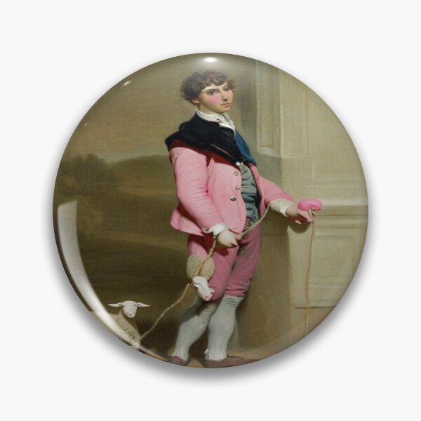 Item preview, Young Man in Pink with Toy Sheep - Charles Jalabert (1861) designed and sold by funnyhalloween.