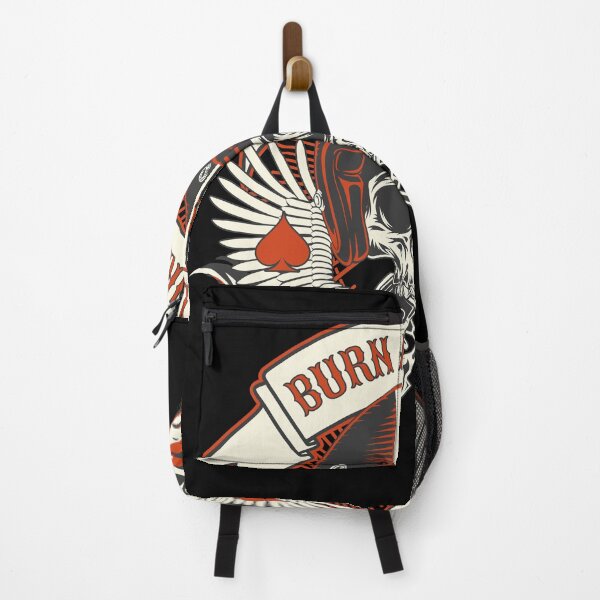 Item preview, Ride with Freedom and Style - The "BURN ALL TIRES" Motorcycle Design designed and sold by PECCATOR.