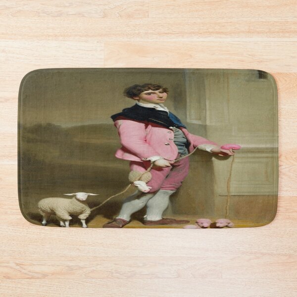 Item preview, Young Man in Pink with Toy Sheep - Charles Jalabert (1861) designed and sold by funnyhalloween.