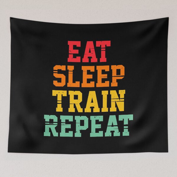 Item preview, Eat Sleep Train Repeat - Motivational Workout designed and sold by Creative Angel.