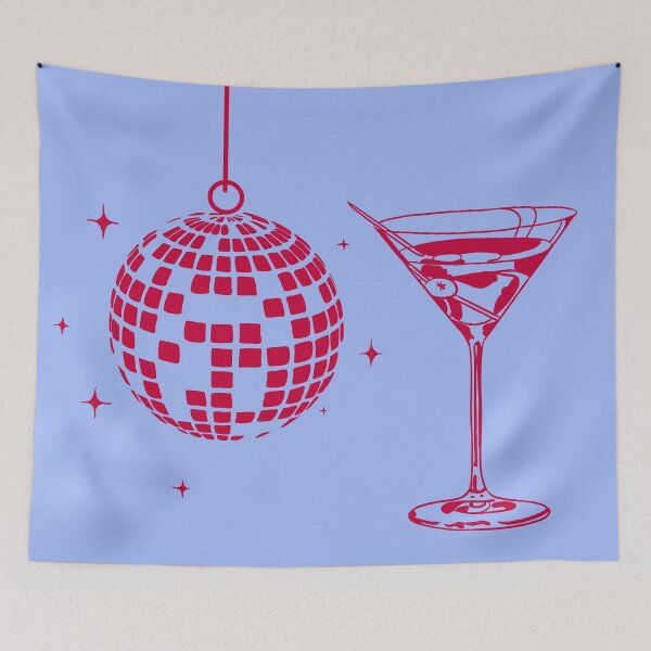 Item preview, Wine and disco ball designed and sold by estela-thehouse.