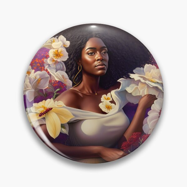 Item preview, Black Floral Goddess of Abundance  designed and sold by fakeSavian.