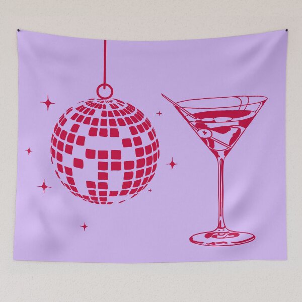 Item preview, Wine and disco ball designed and sold by estela-thehouse.