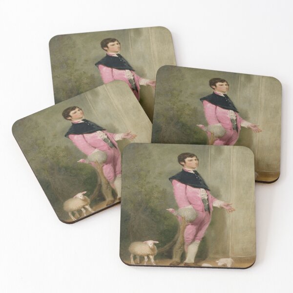 Item preview, Young Man in Pink with Toy Sheep - Charles Jalabert (1861) designed and sold by funnyhalloween.