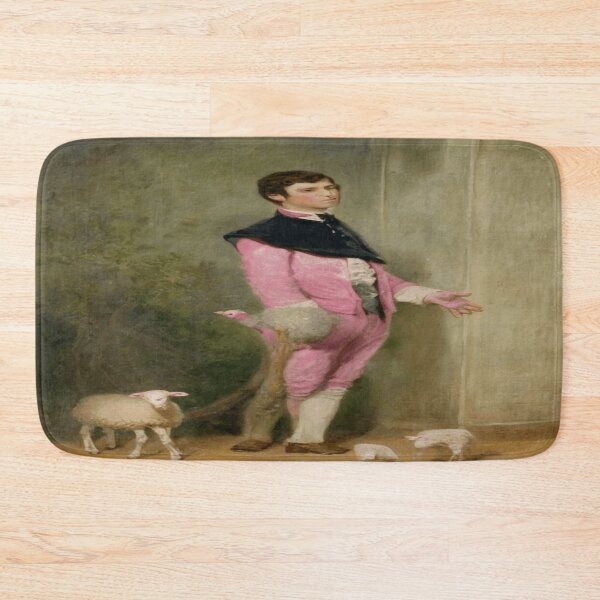 Item preview, Young Man in Pink with Toy Sheep - Charles Jalabert (1861) designed and sold by funnyhalloween.