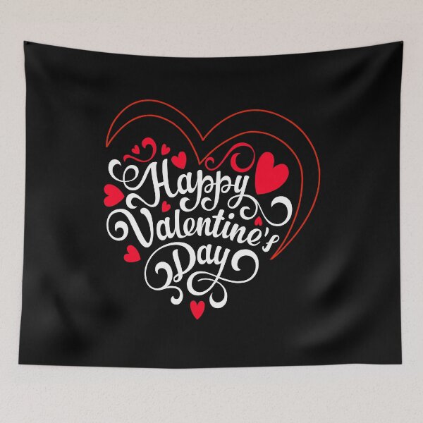 Item preview, Happy valentine's day | Heart shape typography designed and sold by Deco-Design.