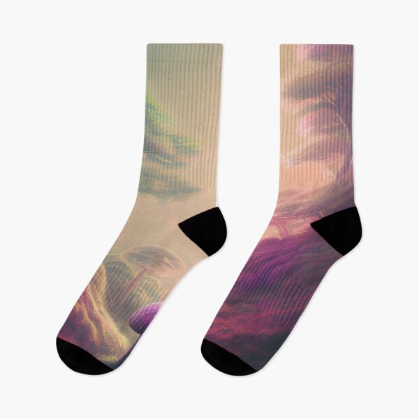 Item preview, Dreamy Mushroom Valley Aesthetic Design - Dreamlike Fungi L designed and sold by DonutShirts.