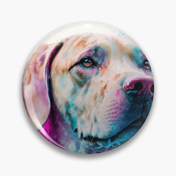 Artikelvorschau, Hund in Wasserfarben - Malerei mit Blau und Rosa entworfen und verkauft von AdamesArtStudio.