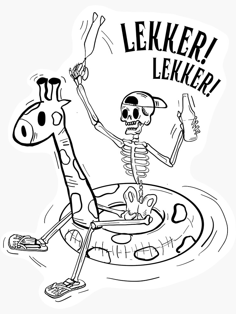"Lekker lekker! South African slang" Sticker for Sale by Scenic | Redbubble