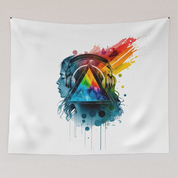 Item preview, Aquarela Dark Side of the Moon Girl designed and sold by pedrogag.