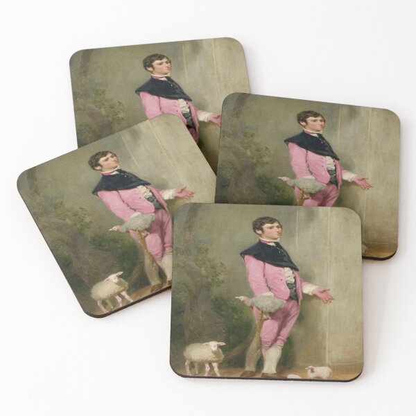 Item preview, Young Man in Pink with Toy Sheep - Charles Jalabert (1861) designed and sold by funnyhalloween.