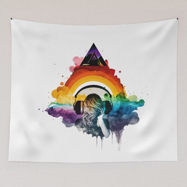 Item preview, Aquarela Dark Side of the Moon Girl designed and sold by pedrogag.