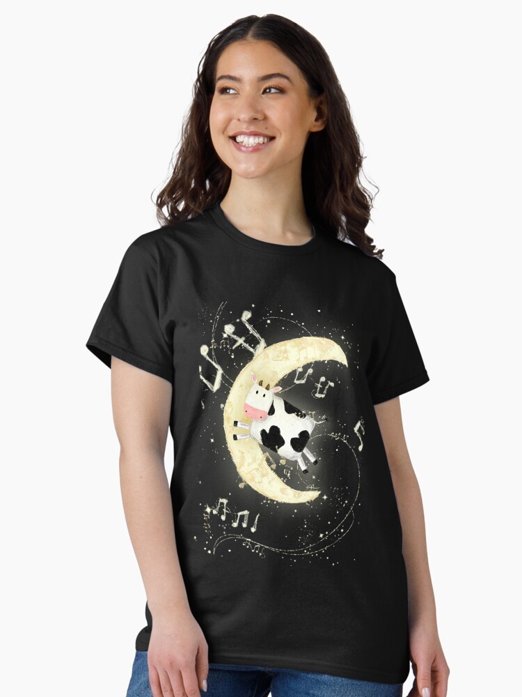Thumbnail 2 of 7, Classic T-Shirt, The Cow Jumped Over the Moon designed and sold by ImagineMeraki.