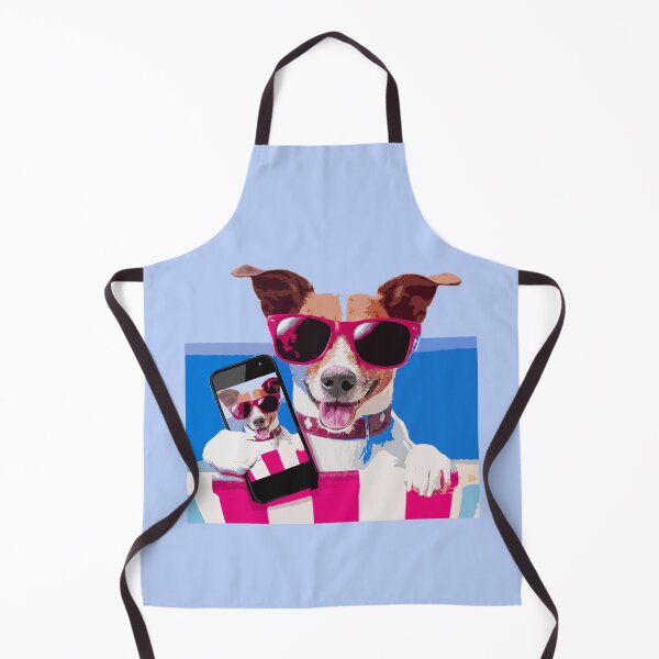 Item preview, Dog Wearing Sunglasses Taking Selfies on the Beach designed and sold by SyzygyCreative.