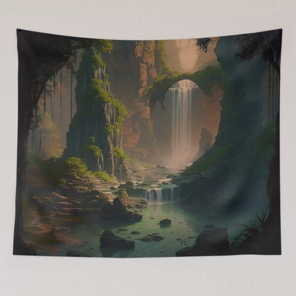Item preview, 01 - Sacred Pools Waterfalls Inner Earth Ethereal designed and sold by StarbuckLight.
