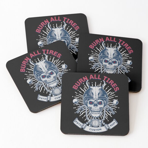 Item preview, Live Life on the Edge - The Bold "BURN ALL TIRES" Design designed and sold by PECCATOR.