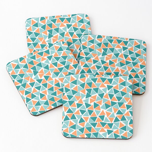 Item preview, Aqua, Teal, and Orange Geometric Patterns designed and sold by dKarthdesign.
