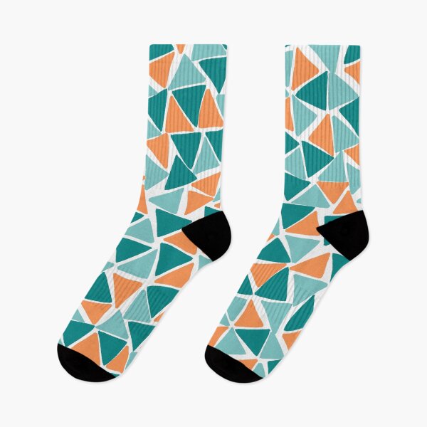 Item preview, Aqua, Teal, and Orange Geometric Patterns designed and sold by dKarthdesign.