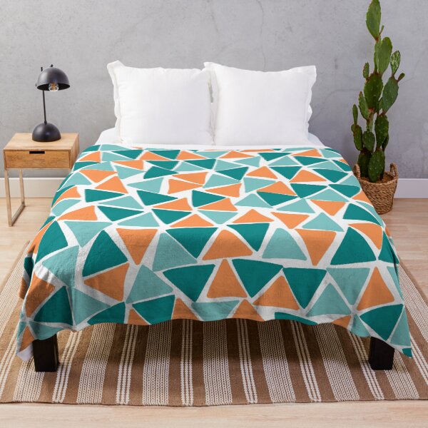 Item preview, Aqua, Teal, and Orange Geometric Patterns designed and sold by dKarthdesign.