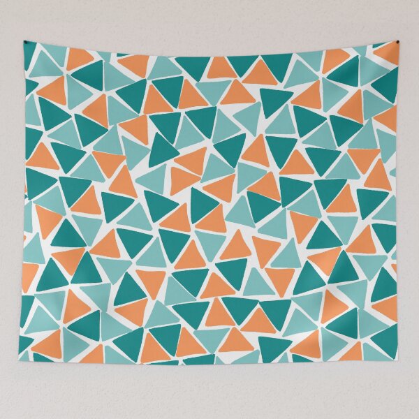 Item preview, Aqua, Teal, and Orange Geometric Patterns designed and sold by dKarthdesign.