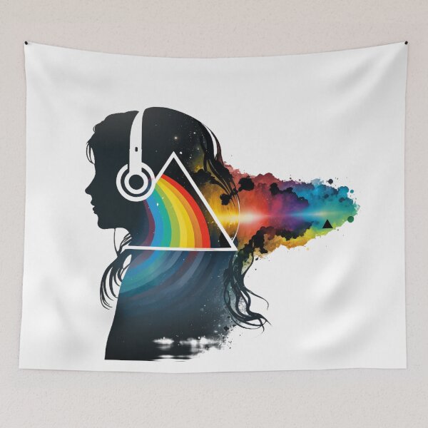Item preview, Aquarela Dark Side of the Moon Girl designed and sold by pedrogag.