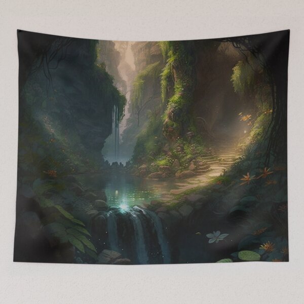 Item preview, 04 - Sacred Pools Waterfalls Inner Earth Ethereal designed and sold by StarbuckLight.