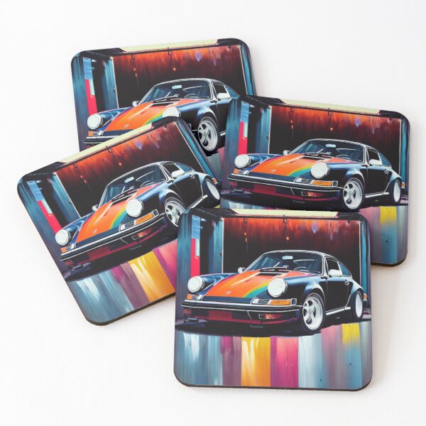 Item preview, Shimmering Classic in an Old Garage - A Vintage Beauty in the Spotlight designed and sold by WBP Mart.