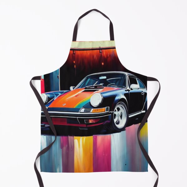 Item preview, Shimmering Classic in an Old Garage - A Vintage Beauty in the Spotlight designed and sold by WBP Mart.